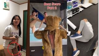 BEAR SCARE PRANK TIKTOK! NEW SCARE CAM PRANKS 2023 FUNNY VIDEOS COMPILATION
