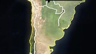 Essa é a América do Sul, se- fosse um país eram maior do que a Rússia