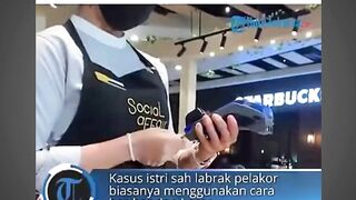 Viral Video Istri Sah Labrak Pelakor dengan Cara Berbeda, Ajak Suami Makan di Tempat Kerja Pelakor