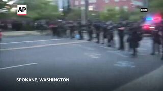 Protests over immigration raids pop up across the US with more planned.