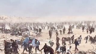 Gaza people and Israeli army