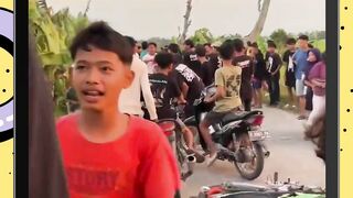 standing berujung m4ut, niat beraksi, remaja di grobogan tewas usai tabrak motor lain . #viral