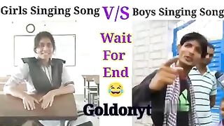 Boys singing vs girls singing memes viral.