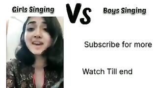 Boys vs girls singing ❤️❤️ Wait For The End |