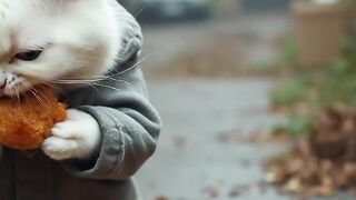 Ai Animation video sad Cat ????