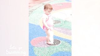 Funny Babies Playing With Water __ Baby Outdoor Videos