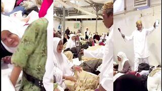 Haji give his wife roses,