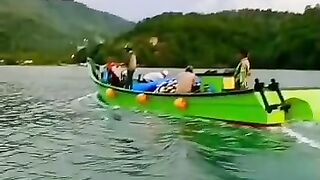 Traditional Indonesian fisherman