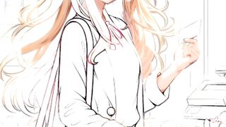 Girl portrait painting