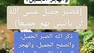 ما المقصود بالصبر الجميل والصبح الجميل والهجر الجميل