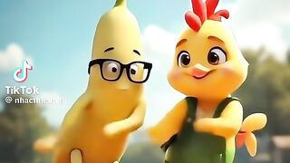 Chicken banana cute