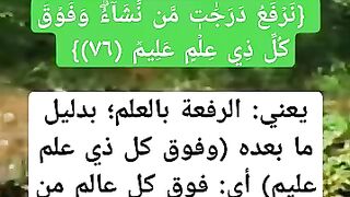 لما فسرت الدرجات في هذه الايه بالعلم؟
