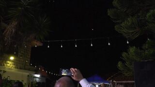 Iranian missiles seen from Lebanese wedding party near Israeli border _ AFP.
