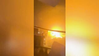 HUGE explosions in Tel Aviv as Iranian missiles rip through city.
