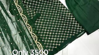 *Product Name*: 3 Pcs Women's Stitched Mirror Work Suit