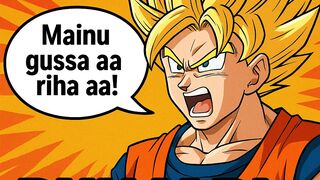 Funny Goku editing in panjabi