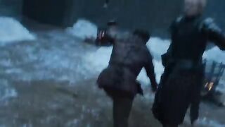 Arya Stark Fights Brienne of Tarth | Game of Thrones | Max
