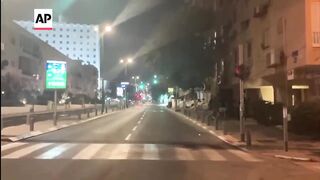 Sirens in Tel Aviv as Iran missiles launched towards Israel.