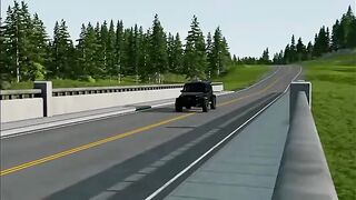 High speed car vs big wooden bridge challenge game 2