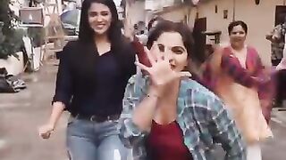 Beautiful Girls in exited in Funny Mode