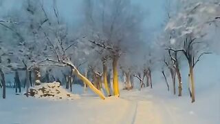Snowfalling In Skardu Pakistan