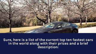 Top Ten Fastest Cars in the World