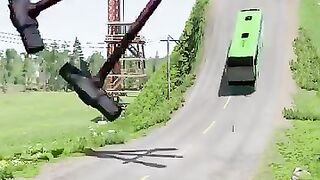 Tested the Most Dangerous Roads in BeamNG.drive!"