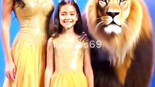 Family Transforms Into Wild Beasts #agt #viralvideo #ai #magic