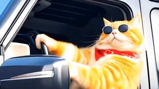 A chubby orange cat videos