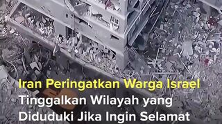 Video Peringatan Militer Iran ke Warga Israel: Wilayah Gaza Palestina Tersebut Pasti Tak Akan Bisa Dihuni oleh Kalian
