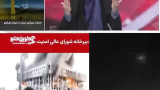 Mengerikan!! Video Rekaman Detik-Detik Stasiun TV Iran Dibom Israel Saat Siaran Langsung