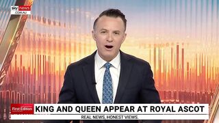 King and Queen appear at Royal Ascot.