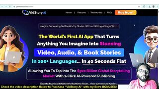 VidStory AI Review: Create Stunning Stories in 40 Seconds – No Skills Needed!