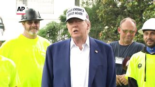 Trump won't say whether he's going to move forward with US strikes on Iran.