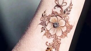 Rose mahndi design