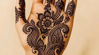 Unique party mehndi design