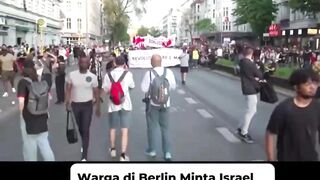 Video Warga di Berlin Minta Israel Hentikan Perang dengan Iran dan Penduduk Palestina