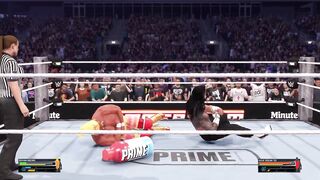 Roman Reigns BOOTS Hulk Hogan OUTSIDE THE RING#wwe2k25gameplay
