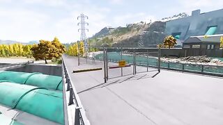 Cars vs Ledge BeamNG Drive Challenge Ends in Total Destruction!