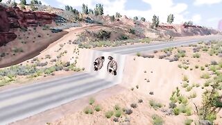 Cars vs Unfinished Road  _1 BeamNG Drive Challenge Ends in Total Destruction!