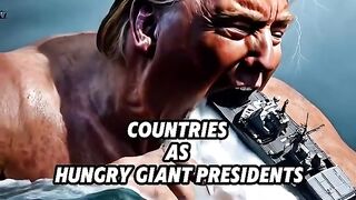 Countries As Hungry Giant Presidents! ???????? #countries #aiart #president.
