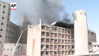 Hospital in southern Israel hit by Iranian missile.