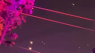 Surreal! Party Goers Film Iranian Ballistic Missiles Flying Over Lebanon Towards Israel