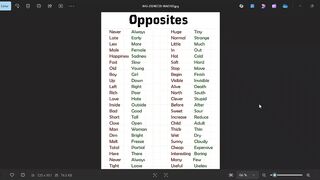 opositvos en ingles parte uno.