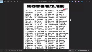 Verbos frasales en ingles