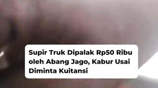 Video Supir Truk Dipalak Rp50 Ribu oleh Abang Jago, Kabur Usai Diminta Kuitansi