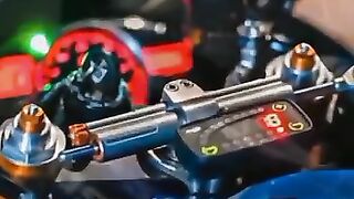 Kawasaki Ninjia Blue Motorcycle status video