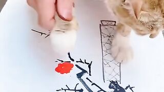 Art with Cute Cat