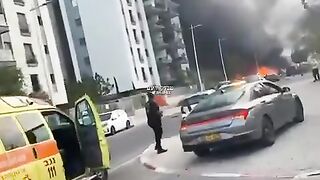 Iranian missiles land in Israeli city area