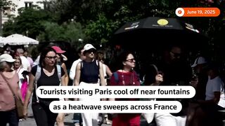 Paris Tourists Seek Relief in Fountains Amidst Scorching Heatwave